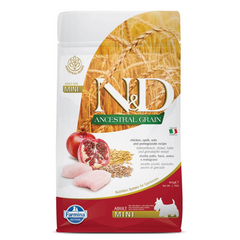 Farmina N&D Ancestral Grain - Chicken & Pomegranate - Adult Dog Dry Food - Mini Breed