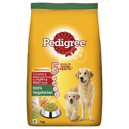 Pedigree Complete & Balanced Food for Puppy & Adult Dogs 100% Vegetarian Dry Dog Food