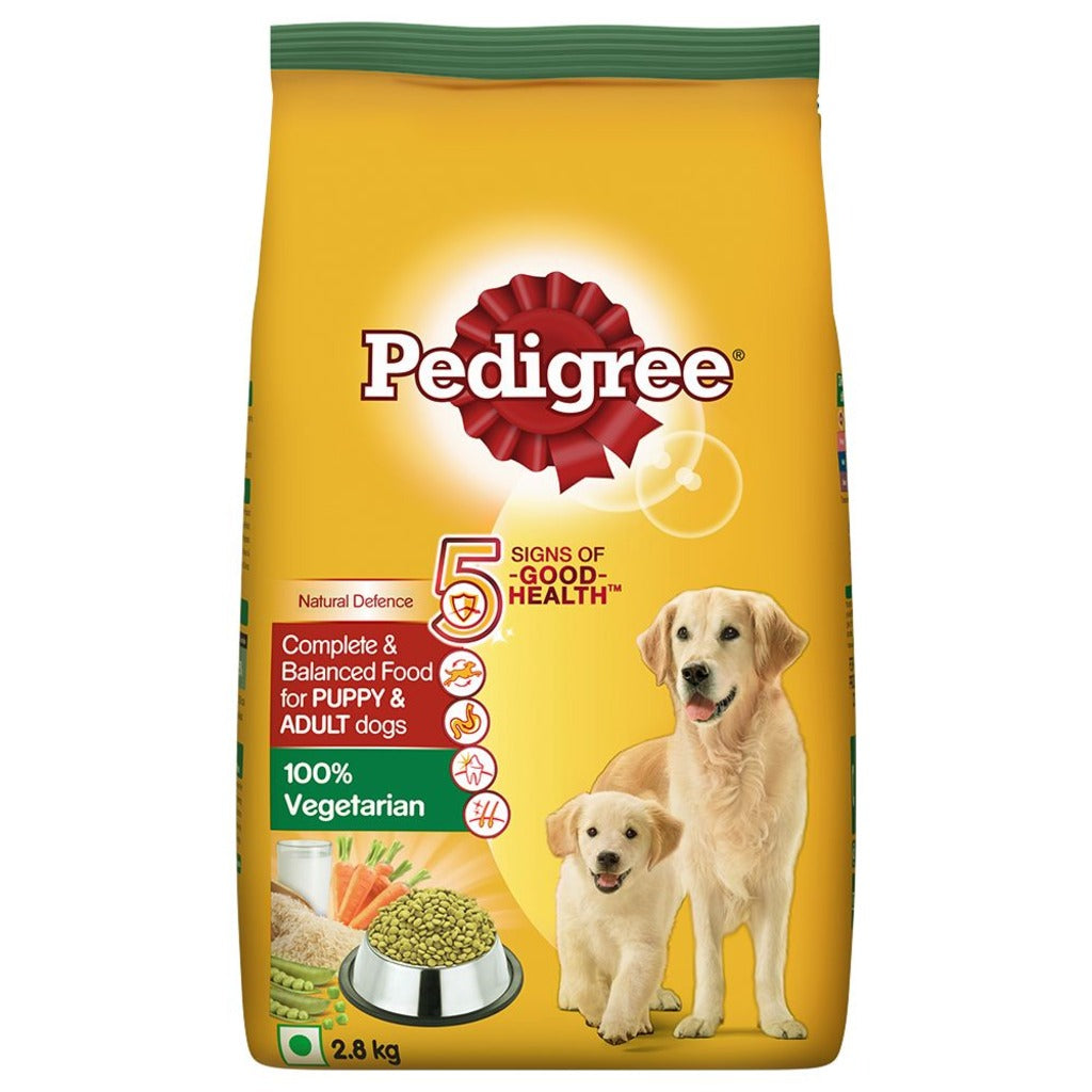 Pedigree Complete & Balanced Food for Puppy & Adult Dogs 100% Vegetarian Dry Dog Food