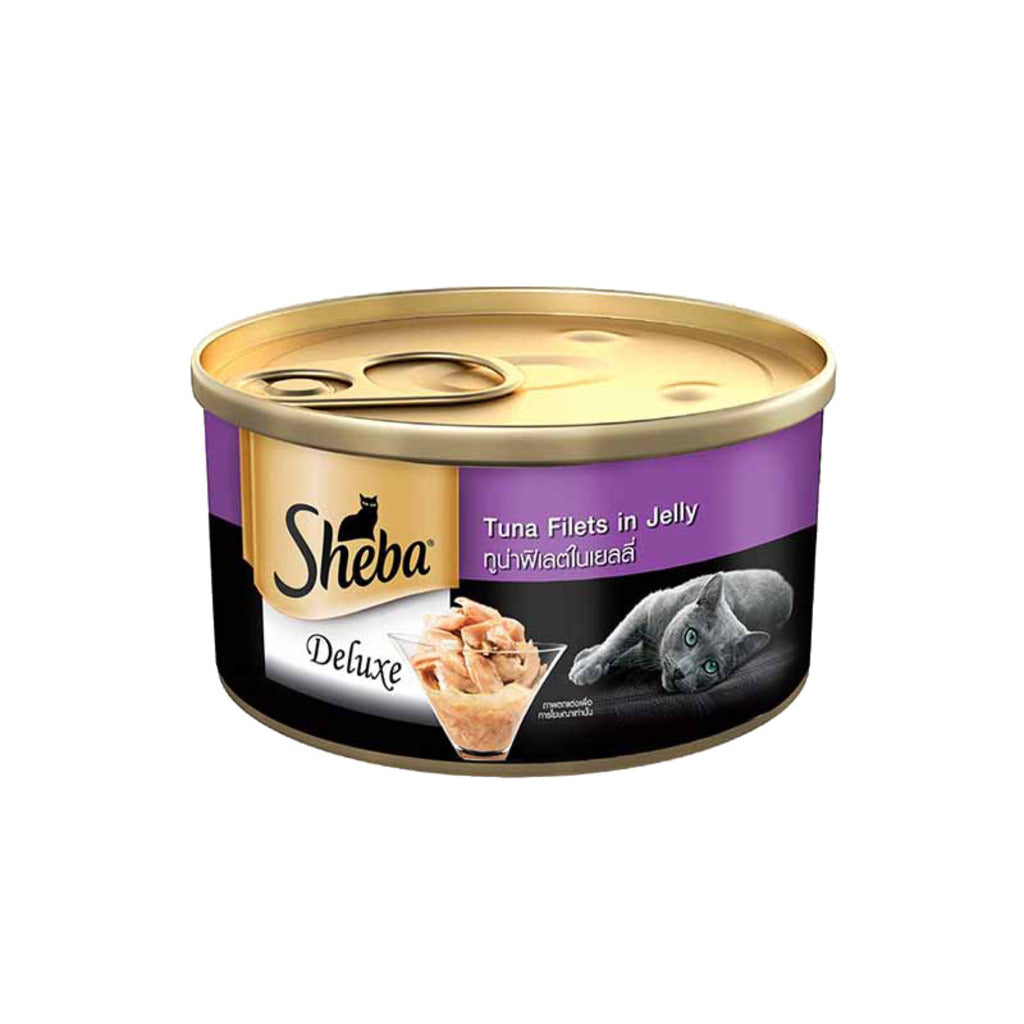 Sheba - Complete Nutrition - Premium - Pure Tuna White Meat in Jelly - Wet Cat Food -  85 Gm Can